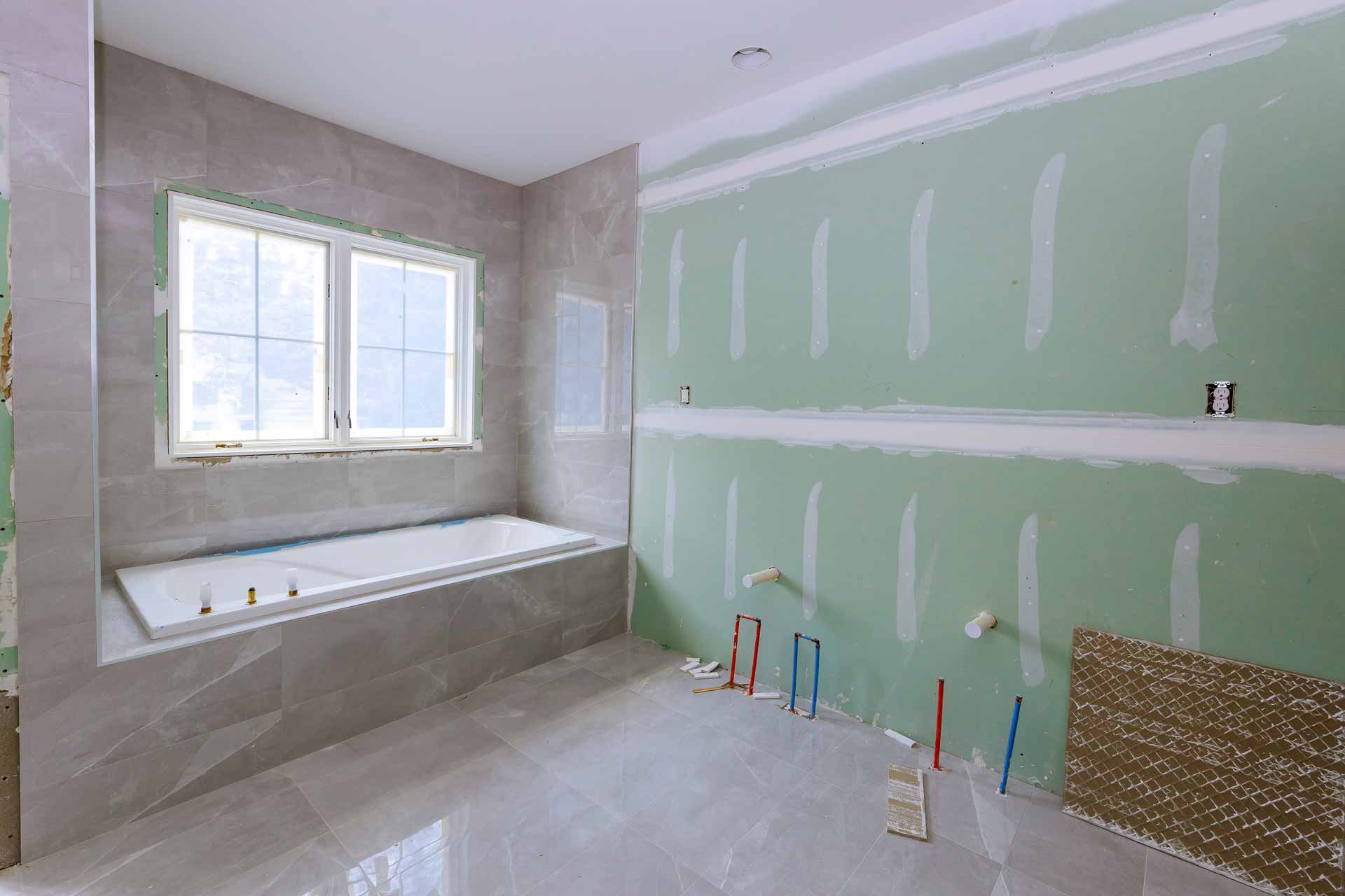 Bathroom remodel in-progress