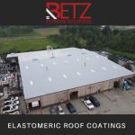 Roof with protective seal applied