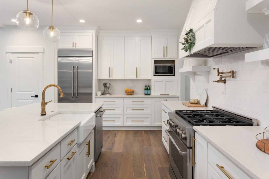 Newly remodeled trendy kitchen